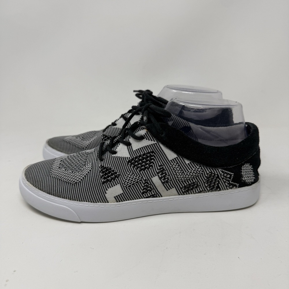 Clarks Shoes Womens US 8 M Somerset Glove Sneakers Lace Up Black & White